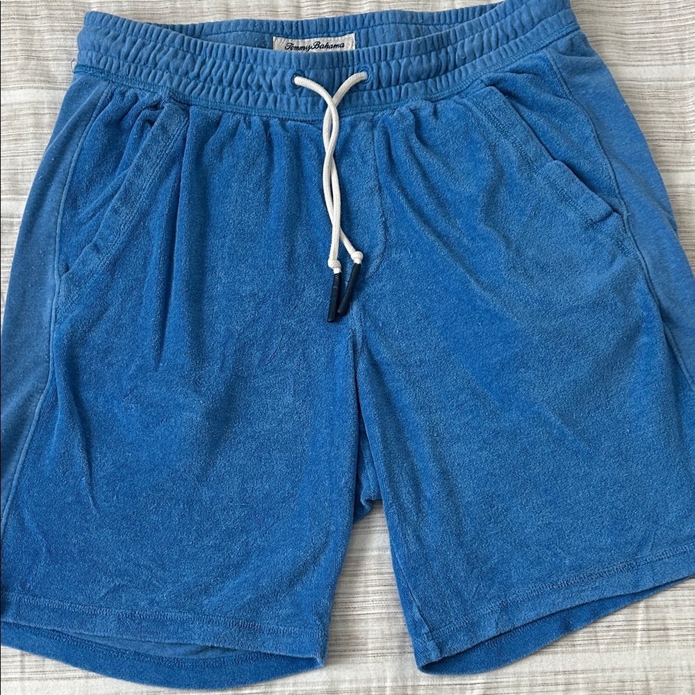 Tommy Bahama Blue Terry Cloth Athletic Men's Shorts